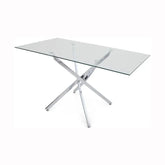 Ace Rectangle Glass Dining Table - Pendle Village Furniture